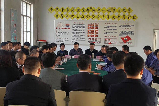 省委常委參加十車間黨支部專題組織生活會(huì)和民主評(píng)議黨員會(huì)議